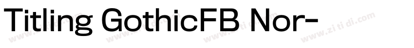 Titling GothicFB Nor字体转换